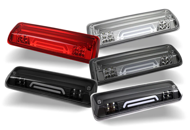 2004-2008 Ford F150 F-150 LED Third Brake Light with Cargo Light - Chrome Housing Red Lens - Image 6