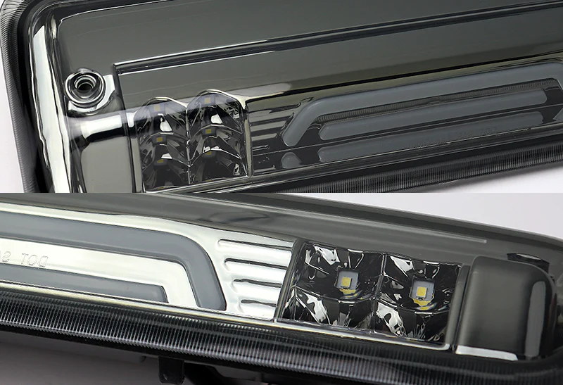 2004-2008 Ford F150 F-150 LED Third Brake Light with Cargo Light - Chrome Housing Smoked Lens - Image 2