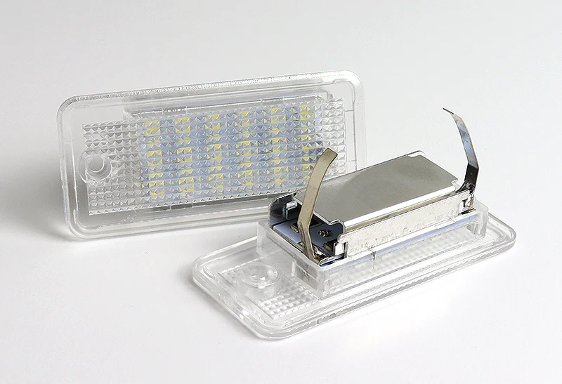 2004-2009 Audi A3 S3 S4 B6 B7 White 6000K Xenon 18-SMD LED License Plate Lights (2pcs) - Image 3