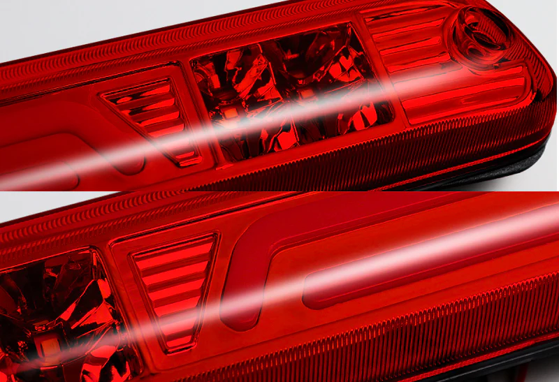 2004-2012 GMC Canyon LED 3RD Brake Chrome Light Rear Stop Lamp - Red Lens - Image 2
