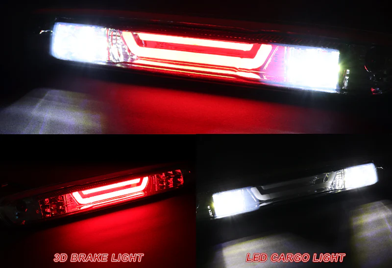 Chevrolet Colorado / GMC Canyon LED 3RD Brake Chrome Light Rear Stop Lamp - Smoked Lens - Image 4