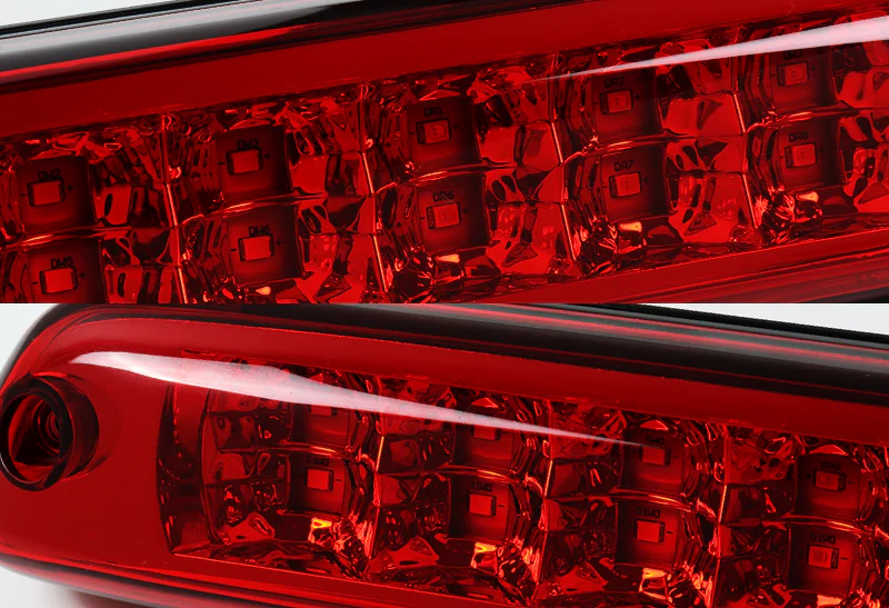 2004-2012 Chevrolet Colorado LED 3RD Brake Light Rear Stop Lamp - Chrome Housing Red Lens - Image 2