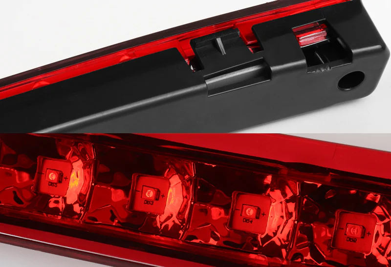 2005-2009 Ford Mustang LED 3RD Brake Light Rear Stop Lamp - Chrome Housing Red Lens - Image 2