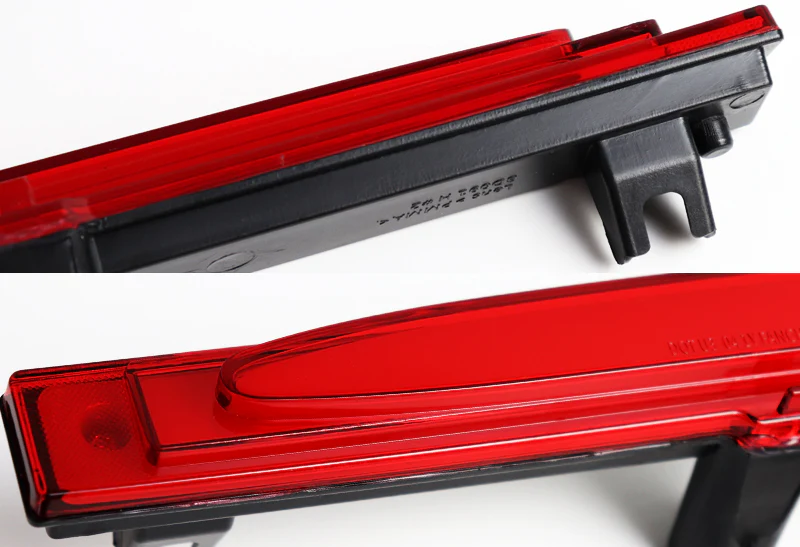 2005-2013 Chevrolet Corvette LED 3RD Brake Light Rear Stop Lamp - Chrome Housing Red Lens - Image 2