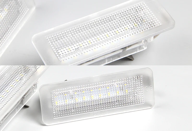 2005-2015 Smart Fortwo Coupe Convertible 450 White 18-SMD LED License Plate Lights (2pcs) - Image 2