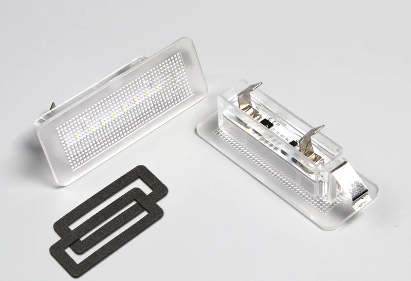 2005-2015 Smart Fortwo Coupe Convertible 450 White 18-SMD LED License Plate Lights (2pcs) - Image 3