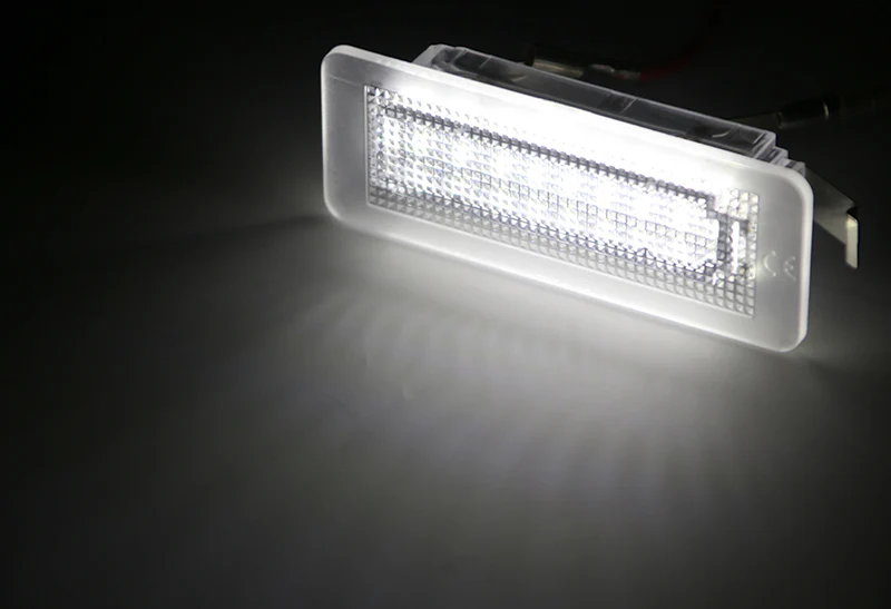 2005-2015 Smart Fortwo Coupe Convertible 450 White 18-SMD LED License Plate Lights (2pcs) - Image 4