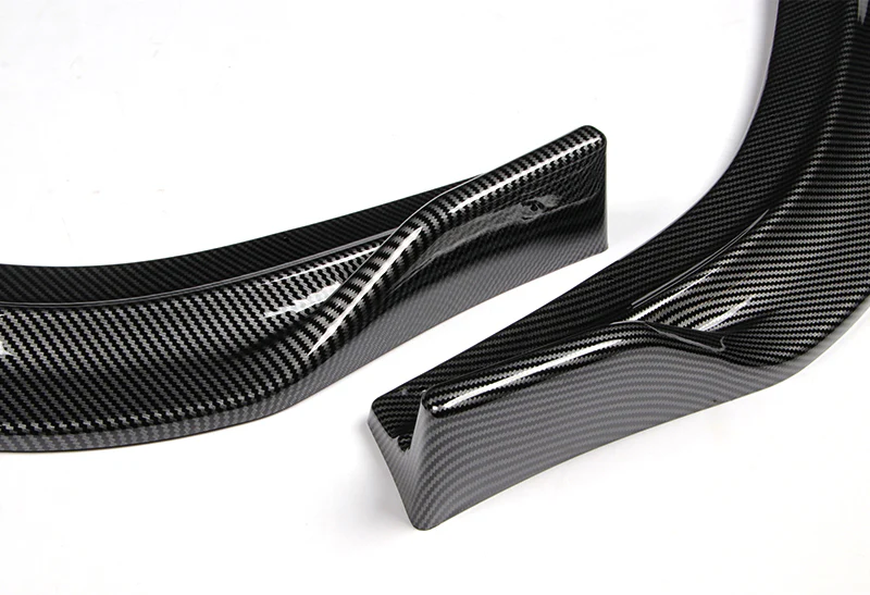 2006-2008 Honda Civic 4DR JDM CS-Style Carbon Look 3-Piece Front Bumper Body Spoiler Splitter Lip Kit - Image 3
