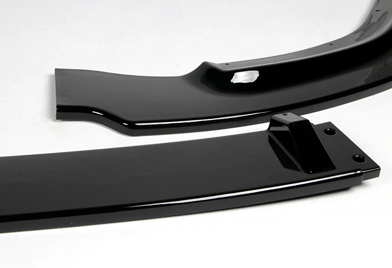 2006-2008 Honda Civic 4DR JDM CS-Style Painted Black 3-Piece Front Bumper Body Spoiler Splitter Lip Kit - Image 4