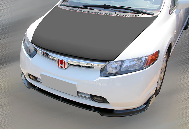 2006-2008 Honda Civic 4DR JDM CS-Style Painted Black 3-Piece Front Bumper Body Spoiler Splitter Lip Kit - Image 5