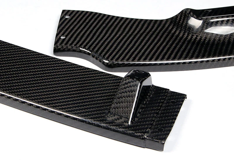 2006-2008 Honda Civic 4DR JDM CS-Style Real Carbon Fiber 3-Piece Front Bumper Body Spoiler Splitter Lip Kit with Windshield Banner - Image 7