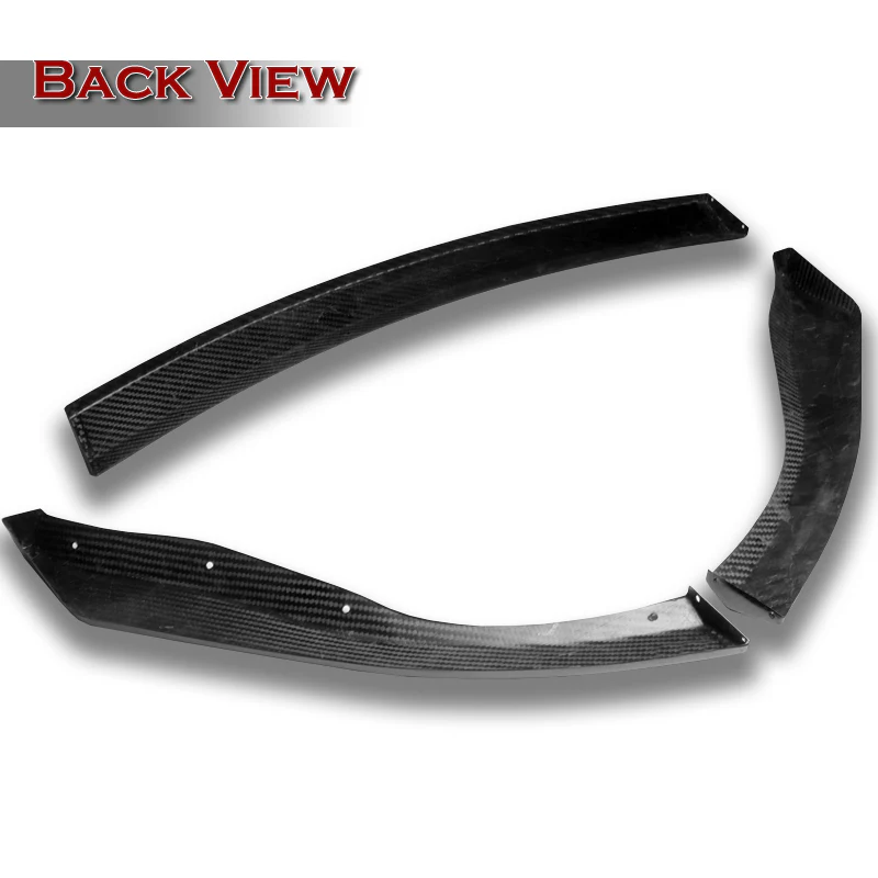 2006-2009 Nissan 350Z GT-Style Real Carbon Fiber 3-Piece Front Bumper Body Spoiler Splitter Lip Kit - Image 3