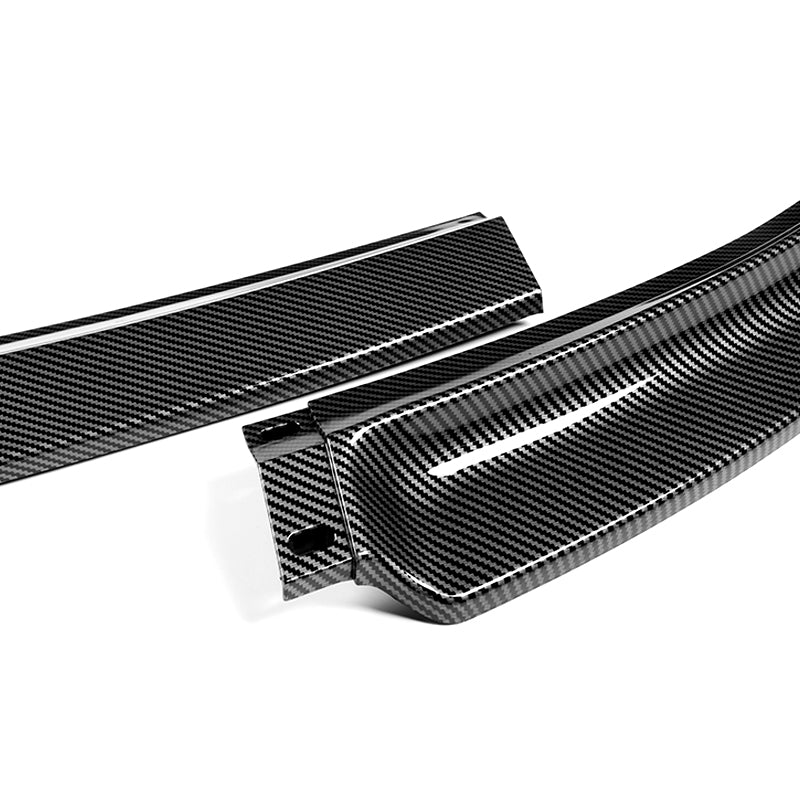 2007-2009 Infiniti G35 G37 4DR GT-Style Carbon Look 3-Piece Front Bumper Body Spoiler Splitter Lip Kit - Image 3