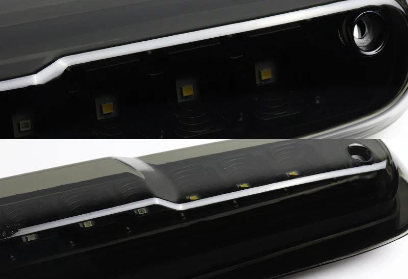 2007-2013 Silverado / Sierra LED Third Brake Light with Cargo Light - Black Housing Smoked Lens - Image 2