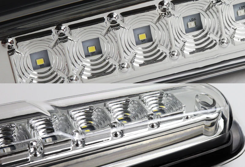 2007-2013 Silverado / Sierra LED Third Brake Light with Cargo Light - Chrome Housing Clear Lens - Image 2