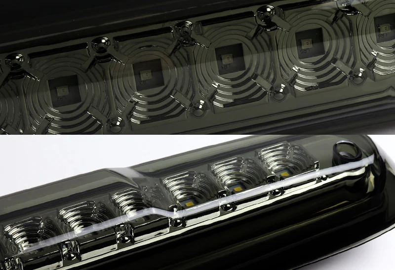 2007-2013 Silverado / Sierra LED Third Brake Light with Cargo Light - Chrome Housing Smoked Lens - Image 2