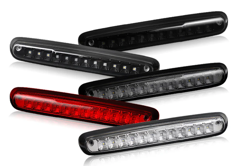 2007-2013 Silverado / Sierra LED Third Brake Light with Cargo Light - Chrome Housing Smoked Lens - Image 6