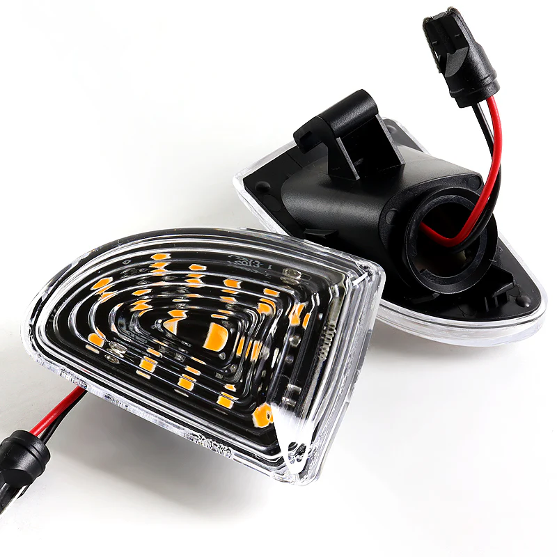 2007-2015 Smart Fortwo W451 Amber LED Turn Signal Front Side Marker Lights -Clear Lens - Image 2