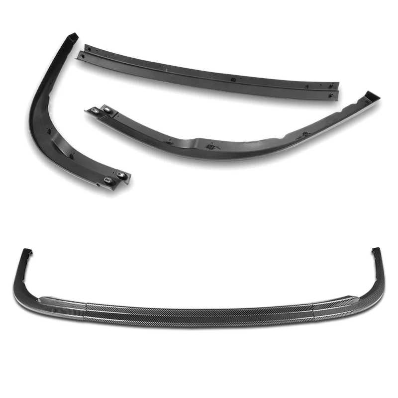 2008-2010 Subaru Impreza WRX Premium CS-Style Carbon Look 3-Piece Front Bumper Body Spoiler Splitter Lip Kit - Image 6