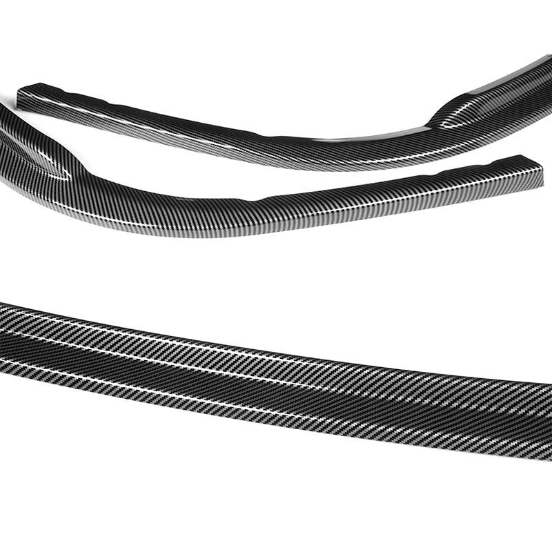 2008-2010 Subaru Impreza WRX Premium CS-Style Carbon Look 3-Piece Front Bumper Body Spoiler Splitter Lip Kit - Image 7