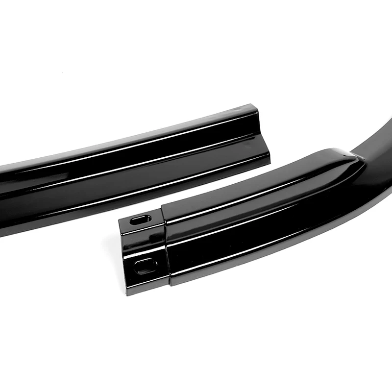 2008-2010 Subaru Impreza WRX Premium CS-Style Painted Black 3-Piece Front Bumper Body Spoiler Splitter Lip Kit with Keychain - Image 2
