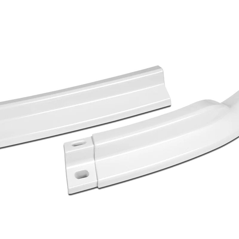2008-2010 Subaru Impreza WRX Premium CS-Style PAINTED White 3-Piece Front Bumper Body Spoiler Splitter Lip Kit - Image 2