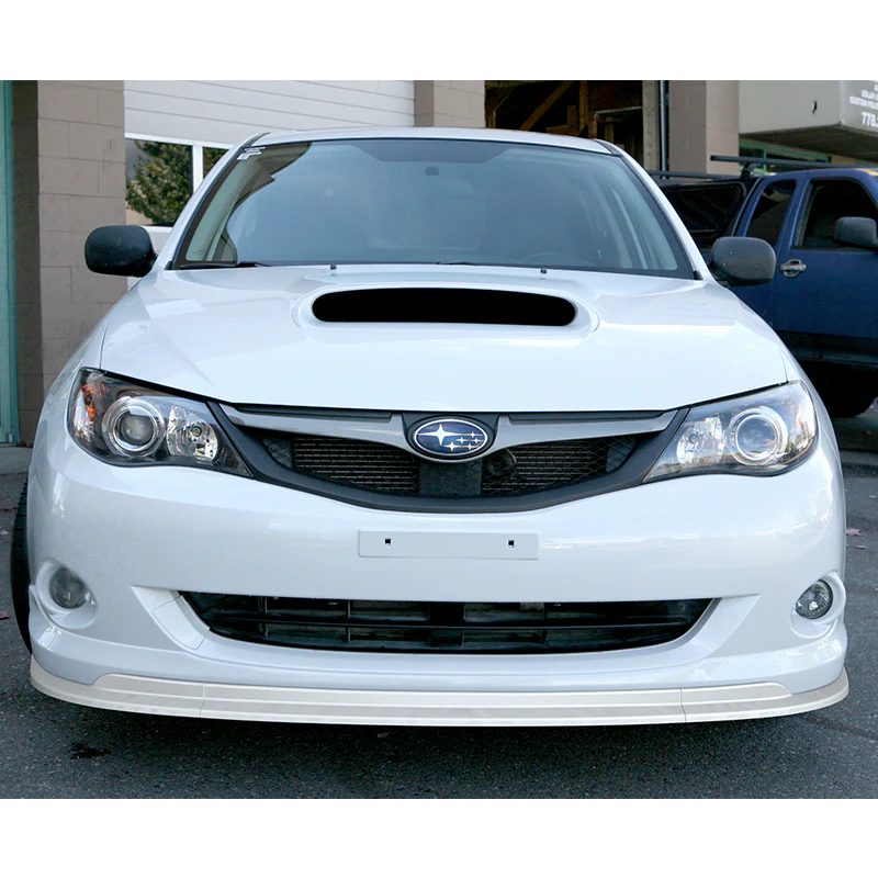 2008-2010 Subaru Impreza WRX Premium CS-Style PAINTED White 3-Piece Front Bumper Body Spoiler Splitter Lip Kit - Image 5