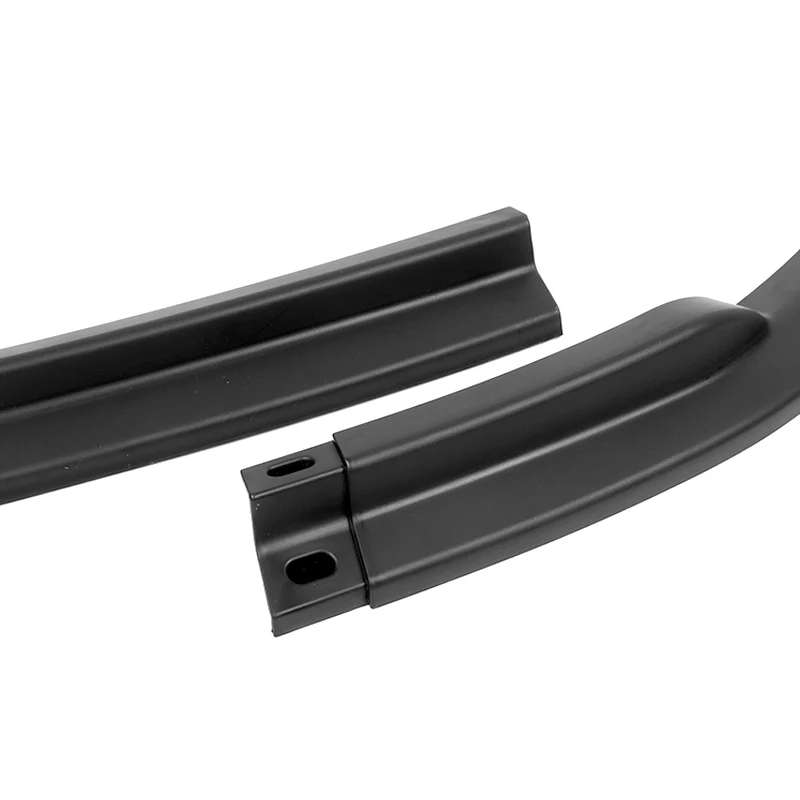 2008-2010 Subaru Impreza WRX Premium CS-Style Unpainted Black 3-Piece Front Bumper Body Spoiler Splitter Lip Kit with Keychain - Image 3