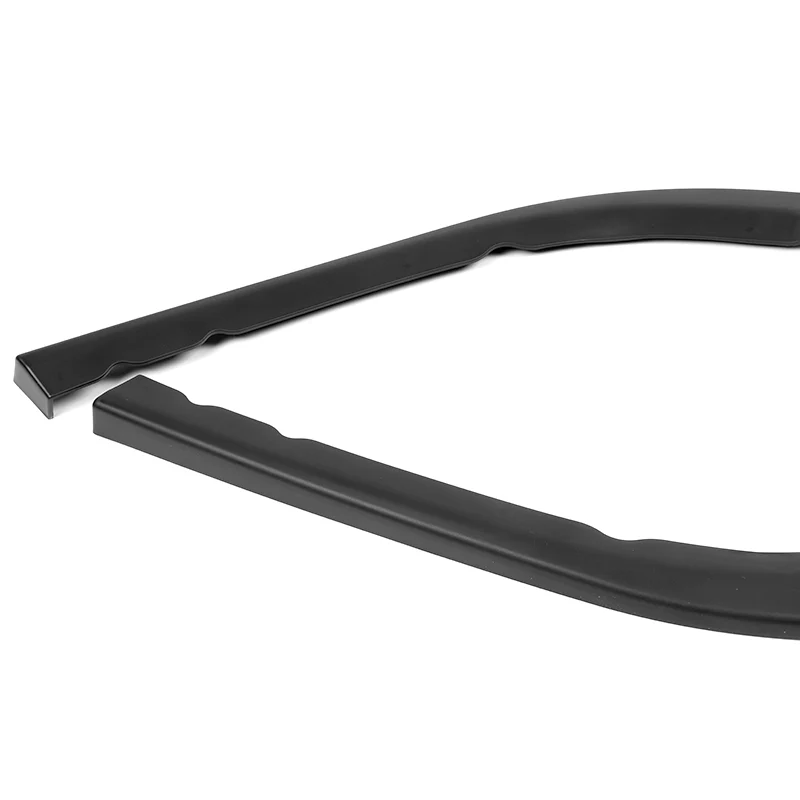 2008-2010 Subaru Impreza WRX Premium CS-Style UNPAINTED Matte Black 3-Piece Front Bumper Body Spoiler Splitter Lip Kit - Image 3