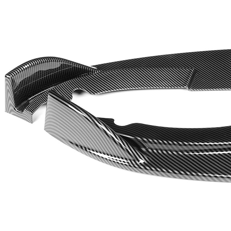 2008-2013 BMW E90 E92 E93 M3 Carbon Look 3-Piece Front Bumper Body Spoiler Splitter Lip Kit - Image 2