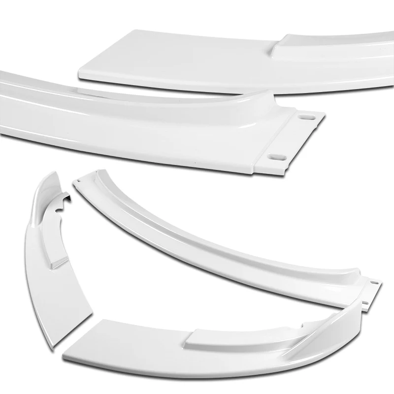 2008-2013 BMW E90 E92 E93 M3 Painted White 3-Piece Front Bumper Body Spoiler Splitter Lip Kit - Image 7