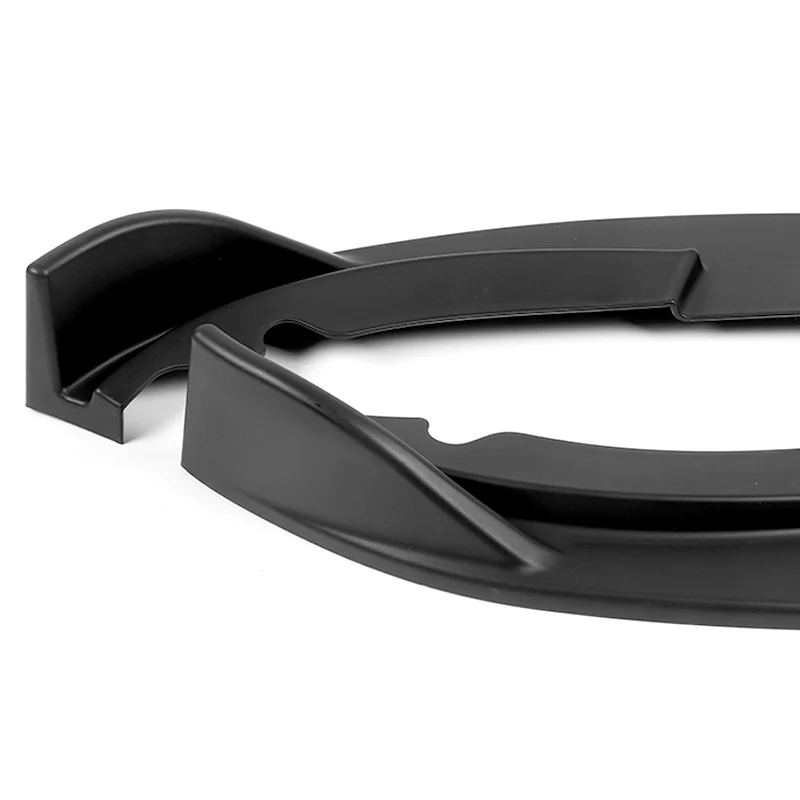 2008-2013 BMW E90 E92 E93 M3 Unpainted Matte Black 3-Piece Front Bumper Body Spoiler Splitter Lip Kit - Image 2
