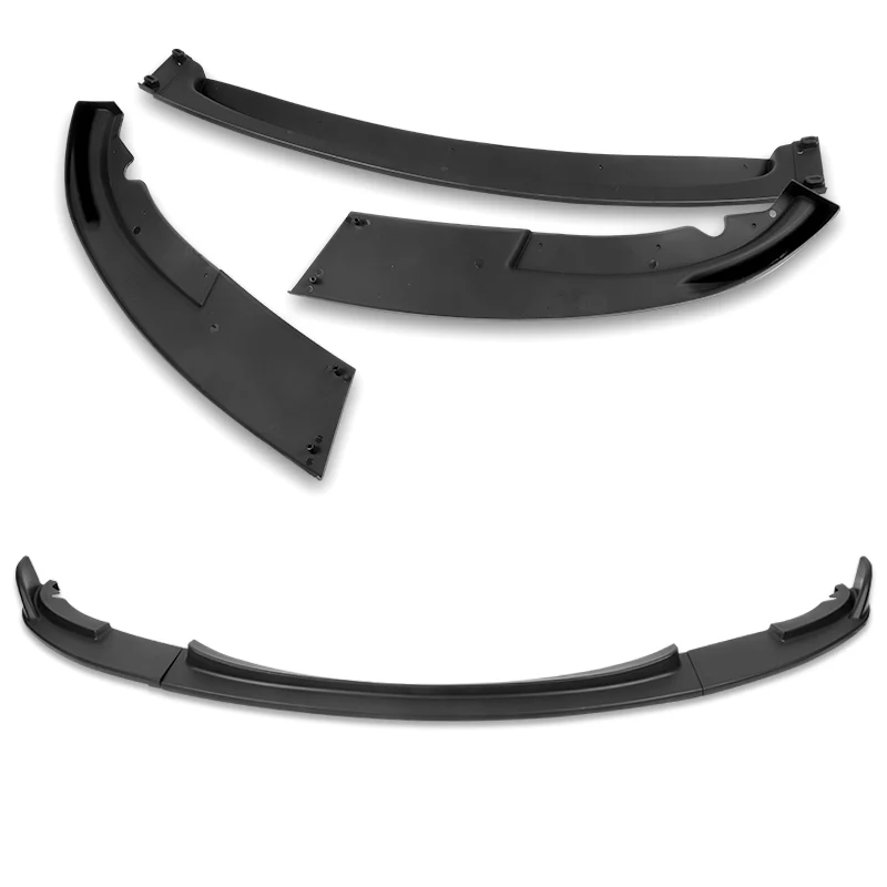 2008-2013 BMW E90 E92 E93 M3 Unpainted Matte Black 3-Piece Front Bumper Body Spoiler Splitter Lip Kit - Image 3