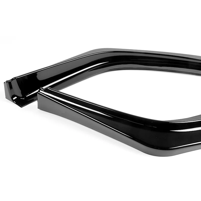 2008-2015 Mitsubishi Evolution X R-Style Painted Black 3-Piece Front Bumper Body Spoiler Splitter Lip Kit - Image 3