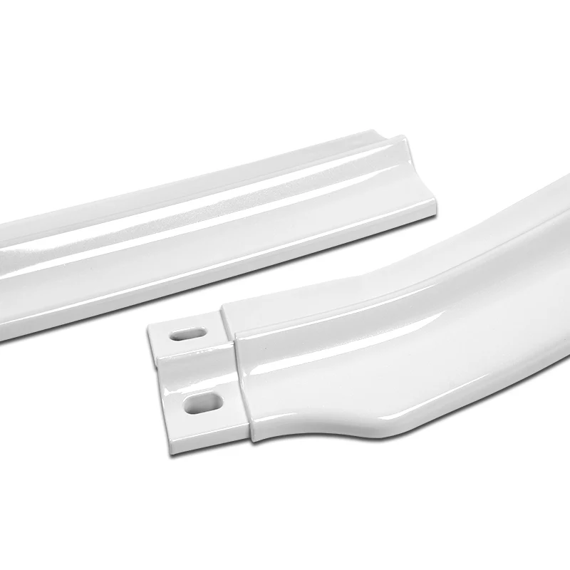 2008-2015 Mitsubishi Evolution X R-Style Painted White 3-Piece Front Bumper Body Spoiler Splitter Lip Kit - Image 2