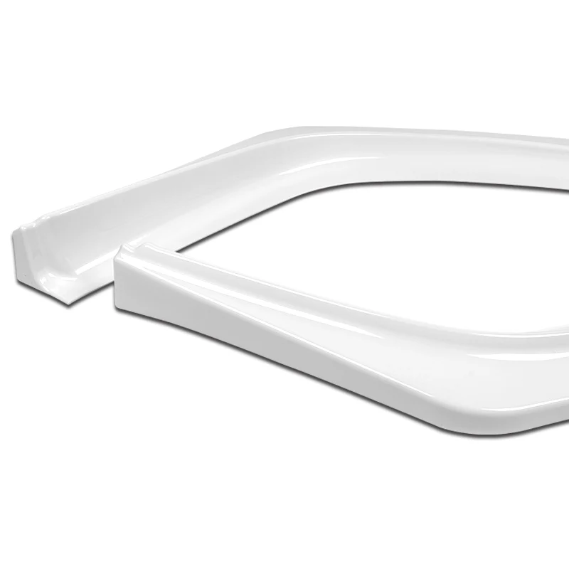 2008-2015 Mitsubishi Evolution X R-Style Painted White 3-Piece Front Bumper Body Spoiler Splitter Lip Kit - Image 3