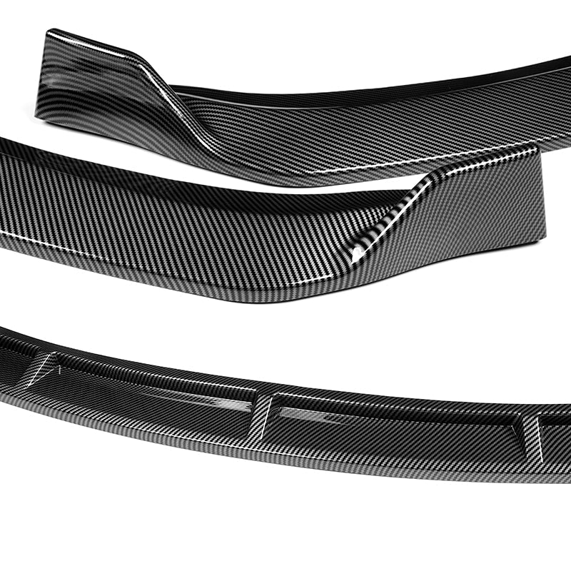 2009-2010 Lexus IS250 IS350 GT-Style Carbon Look 3-Piece Front Bumper Body Spoiler Splitter Lip Kit with Leather Keychain Set - Image 8
