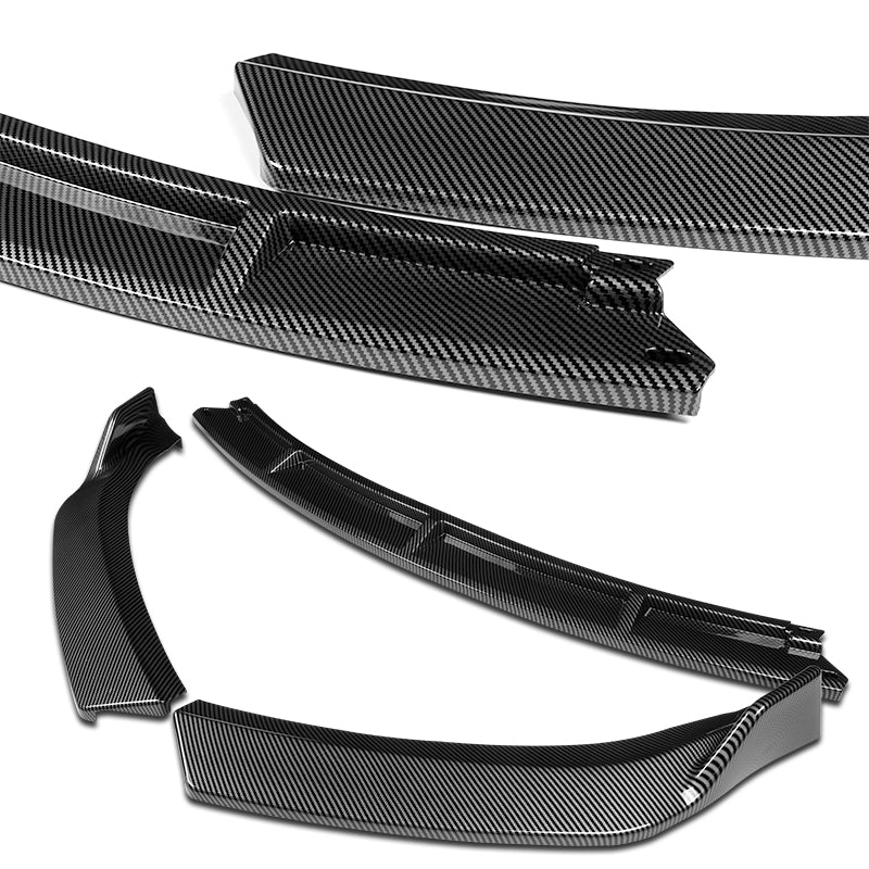 2009-2010 Lexus IS250 IS350 GT-Style Carbon Look 3-Piece Front Bumper Body Spoiler Splitter Lip Kit - Image 3
