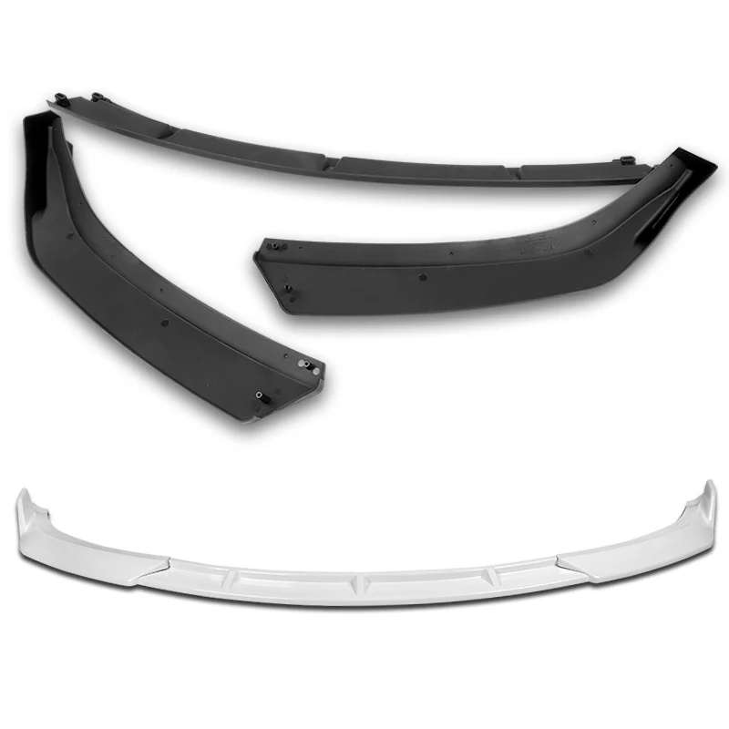 2009-2010 Lexus IS250 IS350 GT-Style Painted White 3-Piece Front Bumper Body Spoiler Splitter Lip Kit - Image 3