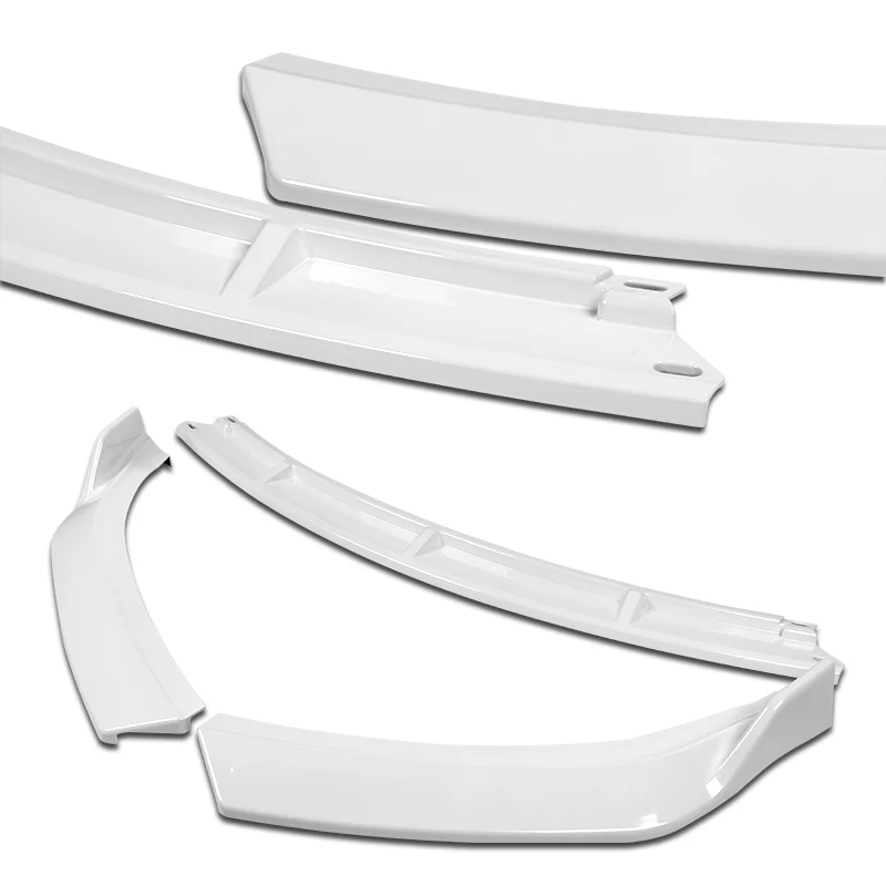 2009-2010 Lexus IS250 IS350 GT-Style Painted White 3-Piece Front Bumper Body Spoiler Splitter Lip Kit - Image 6