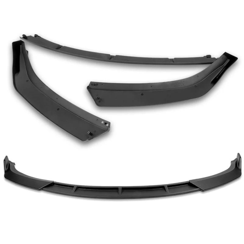 2009-2010 Lexus IS250 IS350 GT-Style Unpainted Matte Black 3-Piece Front Bumper Body Spoiler Splitter Lip Kit - Image 7