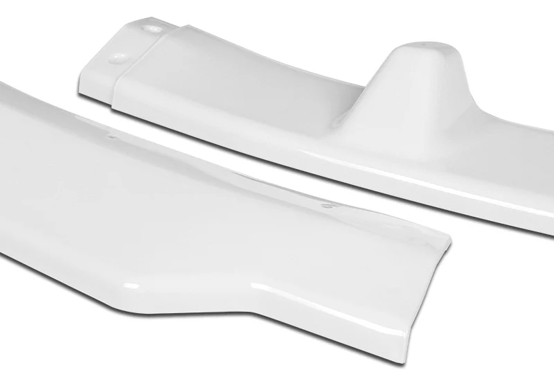 2009-2011 BMW E90 Sedan 3-Series Painted White 3-Piece Front Bumper Body Spoiler Splitter Lip Kit with Free Gift - Image 3