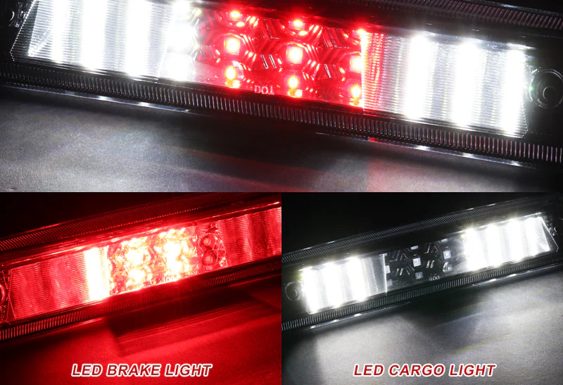2009-2014 Ford F-150 F150 LED Third Brake Light with Cargo Light - Black Housing Clear Lens - Image 4