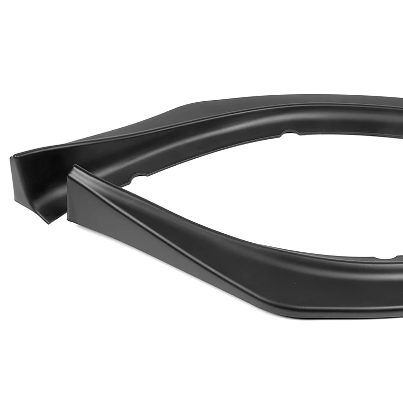 2009-2015 Mitsubishi Lancer GT GTS RA-Style Unpainted Matte Black 3-Piece Front Bumper Body Spoiler Splitter Lip Kit - Image 2
