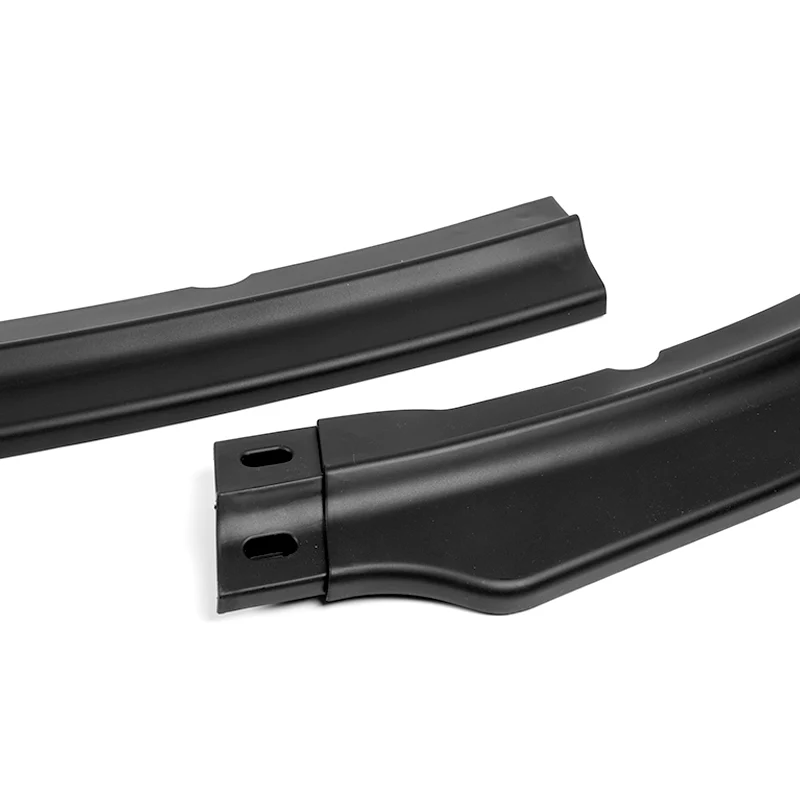 2009-2015 Mitsubishi Lancer GT GTS RA-Style Unpainted Matte Black 3-Piece Front Bumper Body Spoiler Splitter Lip Kit - Image 3