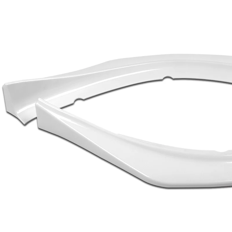 2009-2015 Mitsubishi Lancer GT GTS RA-Style Painted White 3-Piece Front Bumper Body Spoiler Splitter Lip Kit - Image 2