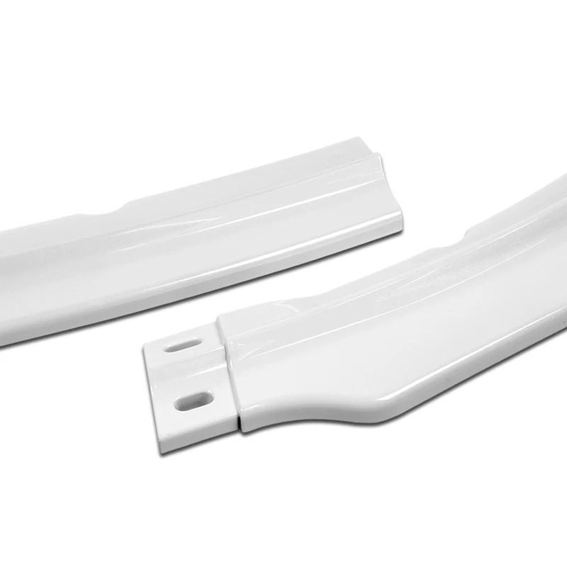 2009-2015 Mitsubishi Lancer GT GTS RA-Style Painted White 3-Piece Front Bumper Body Spoiler Splitter Lip Kit with free Emblem - Image 3