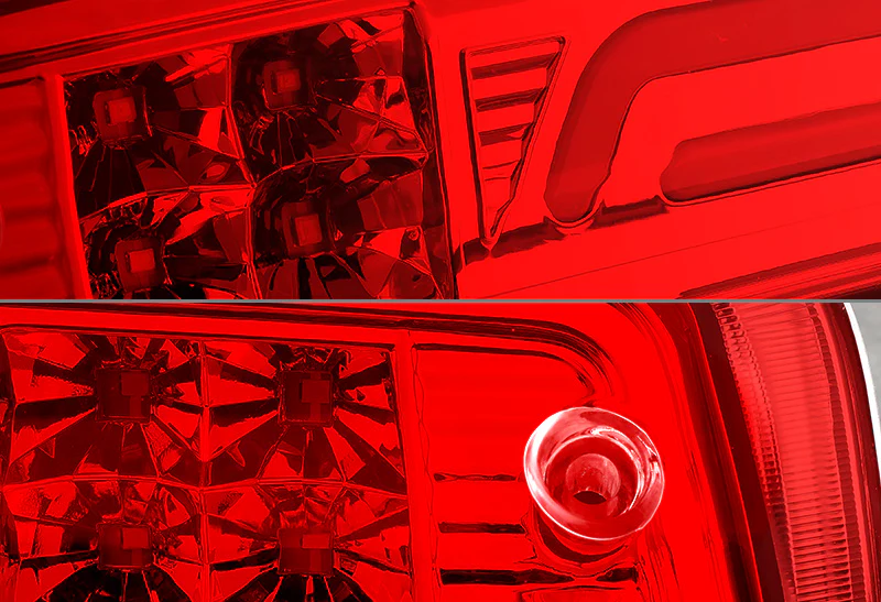 2009-2017 Dodge Ram LED Third Brake Light with Cargo Light - Chrome Housing Red Lens - Image 3