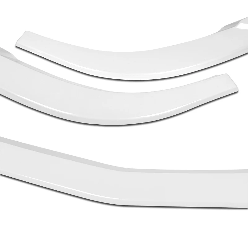 2011-2014 Mercedes C-Class W204 Sport Painted White 3-Piece Front Bumper Body Spoiler Splitter Lip Kit - Image 5