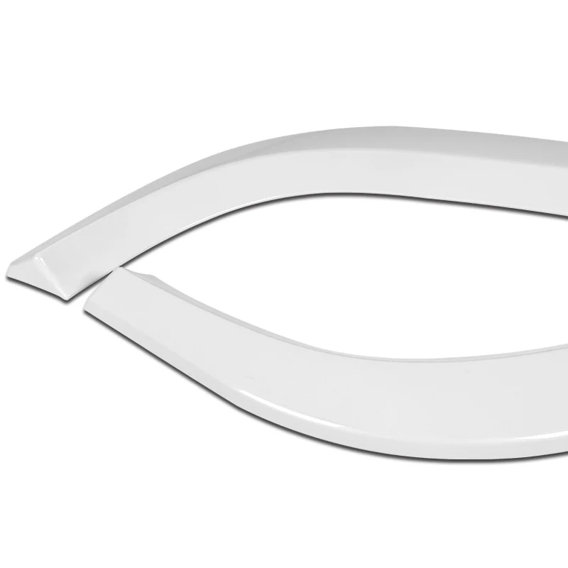2011-2014 Mercedes C-Class W204 Sport Painted White 3-Piece Front Bumper Body Spoiler Splitter Lip Kit with Leather Keychain - Image 2